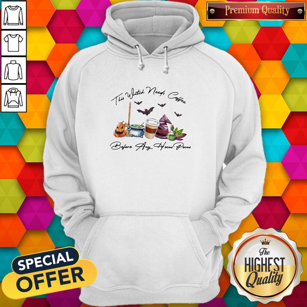 Official This Witch Needs Coffee Before Any Hocus Pocus Shirt