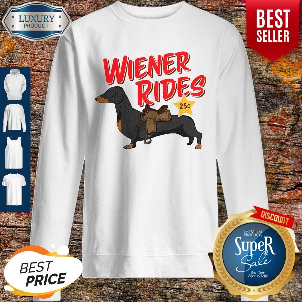 Official Wiener Rides 25c shirt