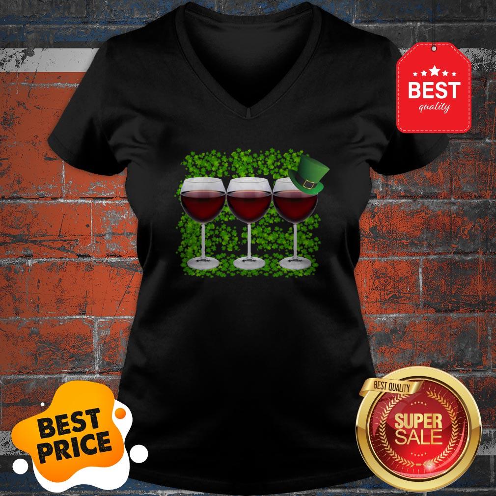 Official Wine Glass Irish Happy St. Patrick’s Day Shirt