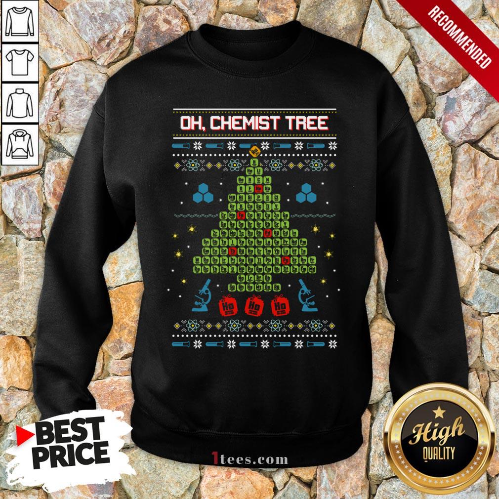 Oh Chemist Tree Ha Ha Ha Ugly Christmas Shirt