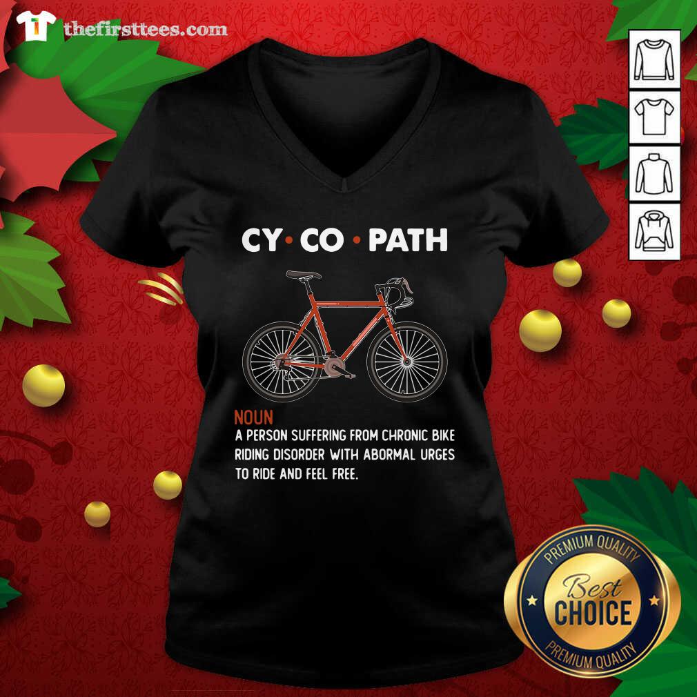 Original Cycopath Noun A Person Suffering From Chronic Bike Shirt