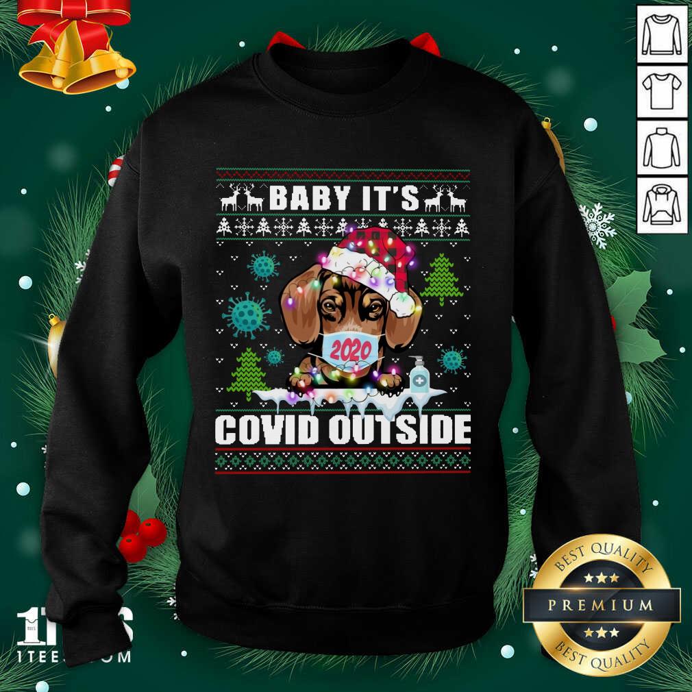 Original Dog Face Mask 2020 Baby It’S Covid Outside Ugly Christmas Shirt