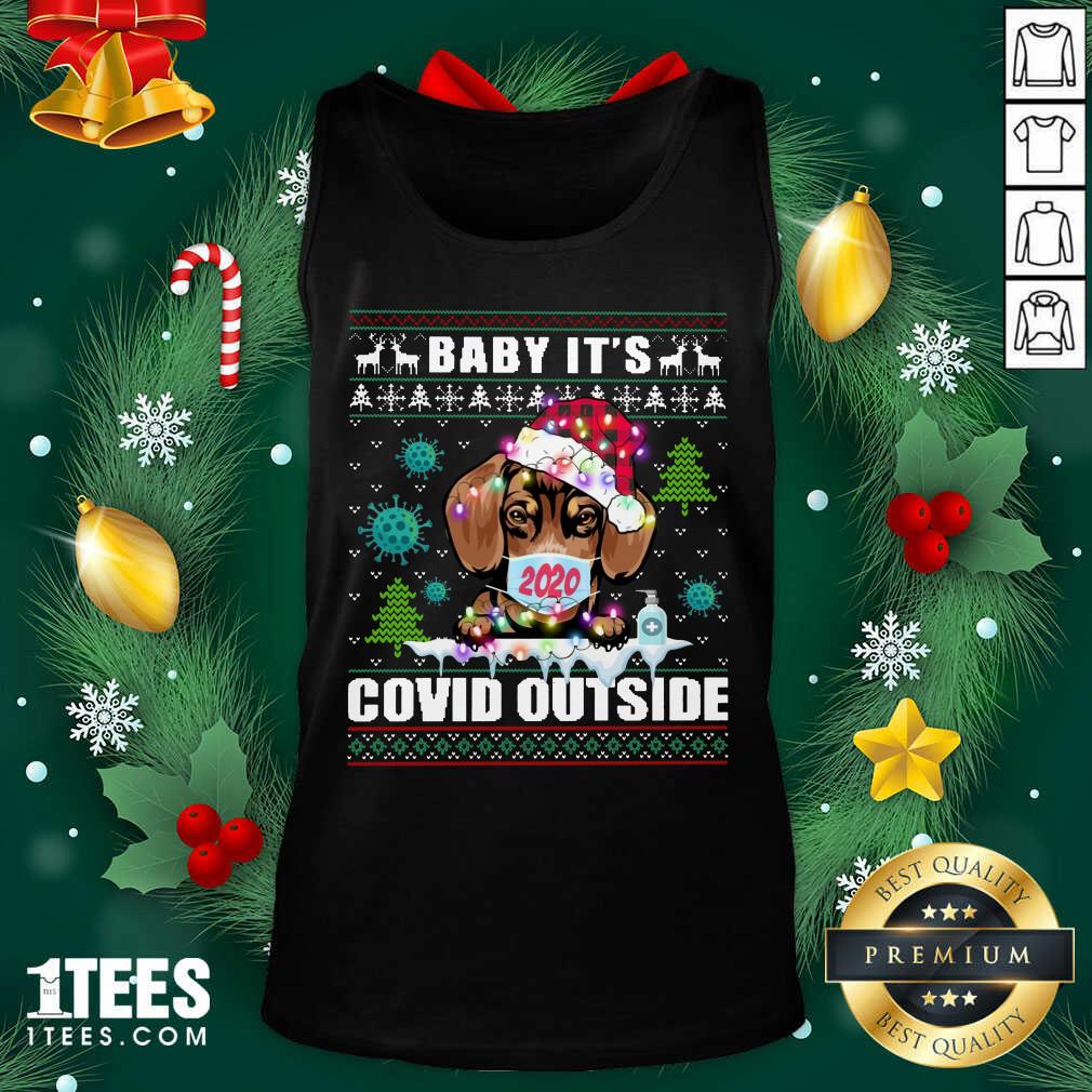 Original Dog Face Mask 2020 Baby It’S Covid Outside Ugly Christmas Shirt