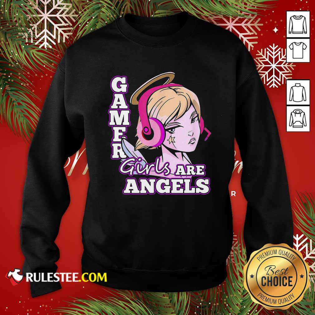 Original Gamer Girls Are Angels Shirt