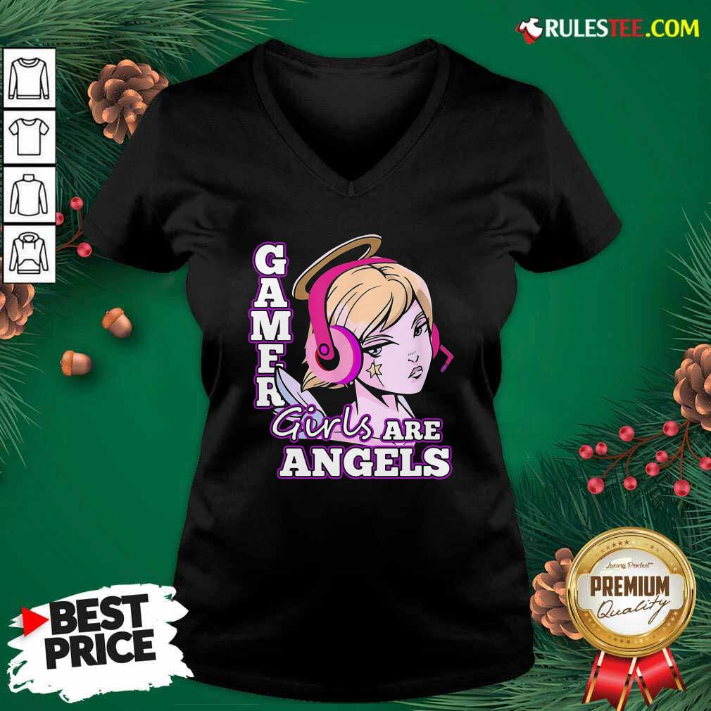 Original Gamer Girls Are Angels Shirt