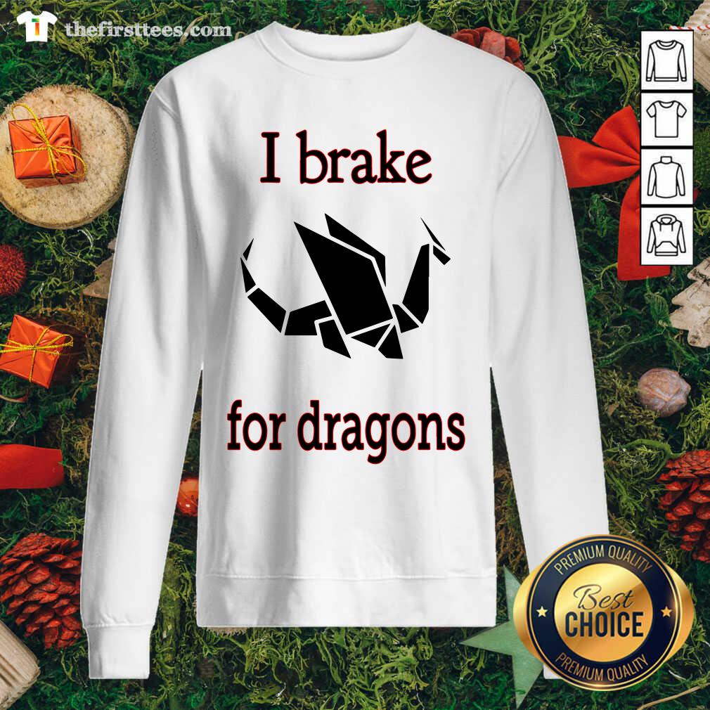 Original I Brake For Dragon Bumper Shirt