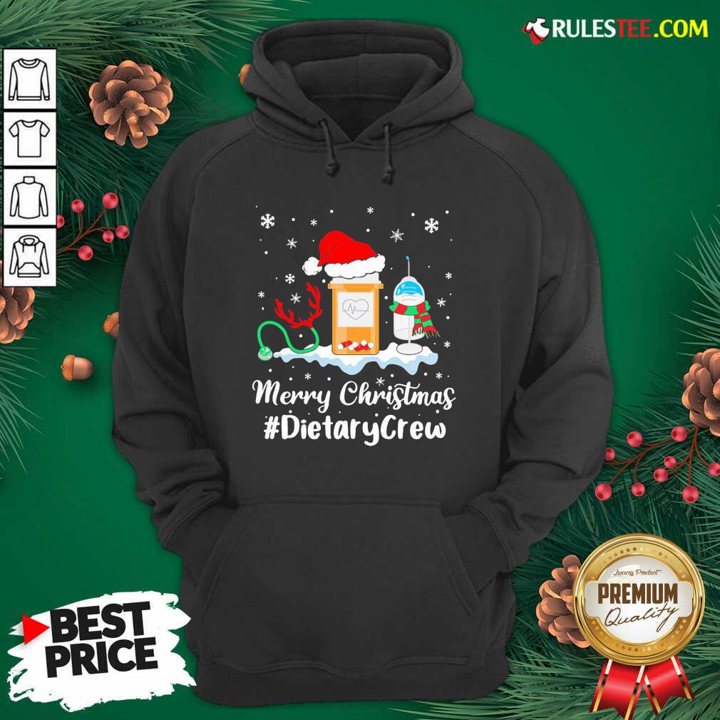Original Nurse Santa Vaccine Merry Christmas #Dietary Crew Shirt