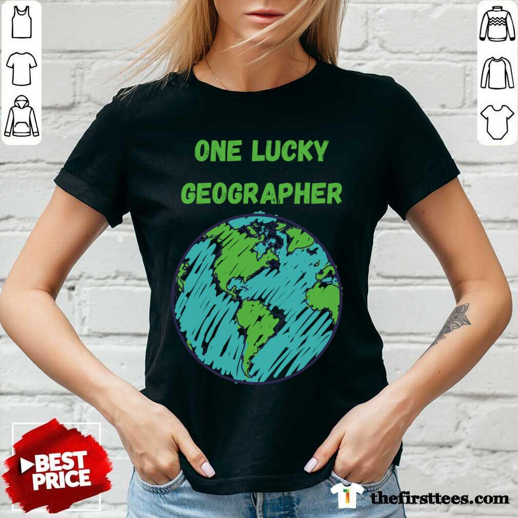 Original One Lucky Geographer St Patrick's Day Shirt