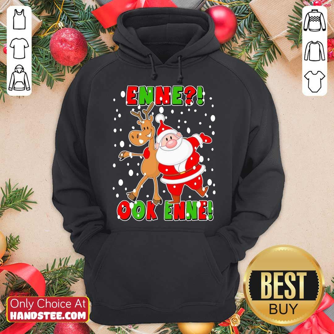 Original Santa Claus And Reindeer Enne Ook Enne Christmas Shirt