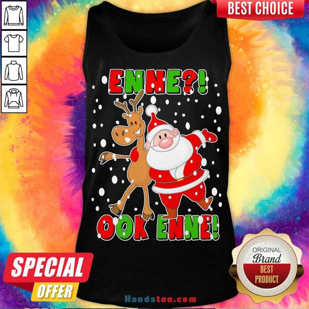 Original Santa Claus And Reindeer Enne Ook Enne Christmas Shirt