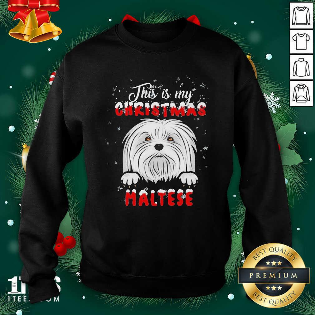 Original This Is My Christmas Maltese Merry Christmas Shirt
