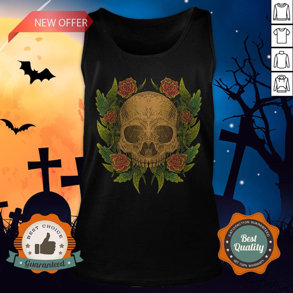 Sugar Skull Flower Dia De Muertos Day Of The Dead Shirt