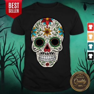 Floral Sugar Skull Day Of The Dead Shirt
