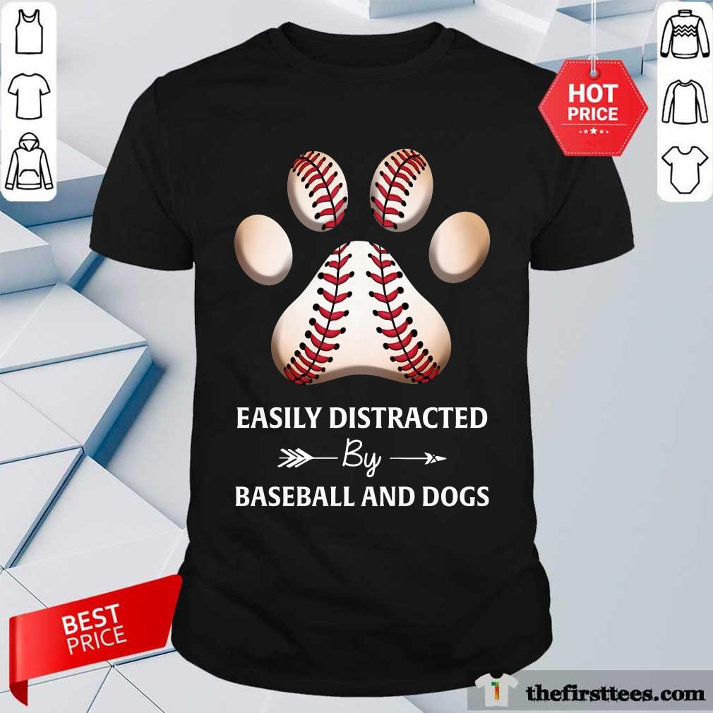 Paw By Baseball And Dogs Shirt