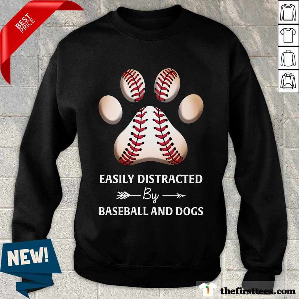 Paw By Baseball And Dogs Shirt