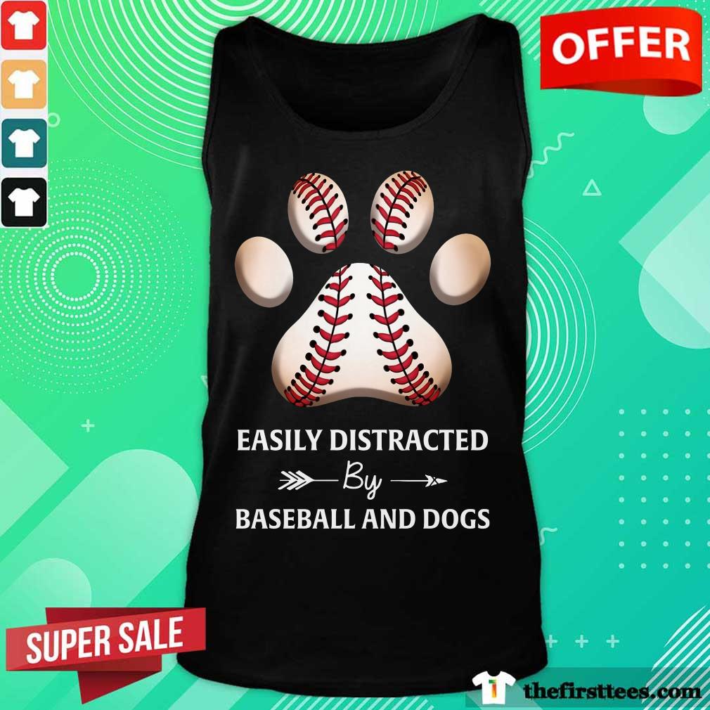 Paw By Baseball And Dogs Shirt
