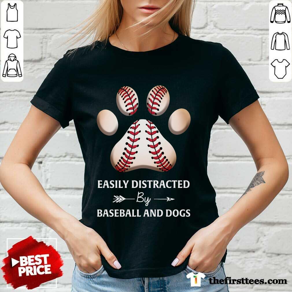 Paw By Baseball And Dogs Shirt