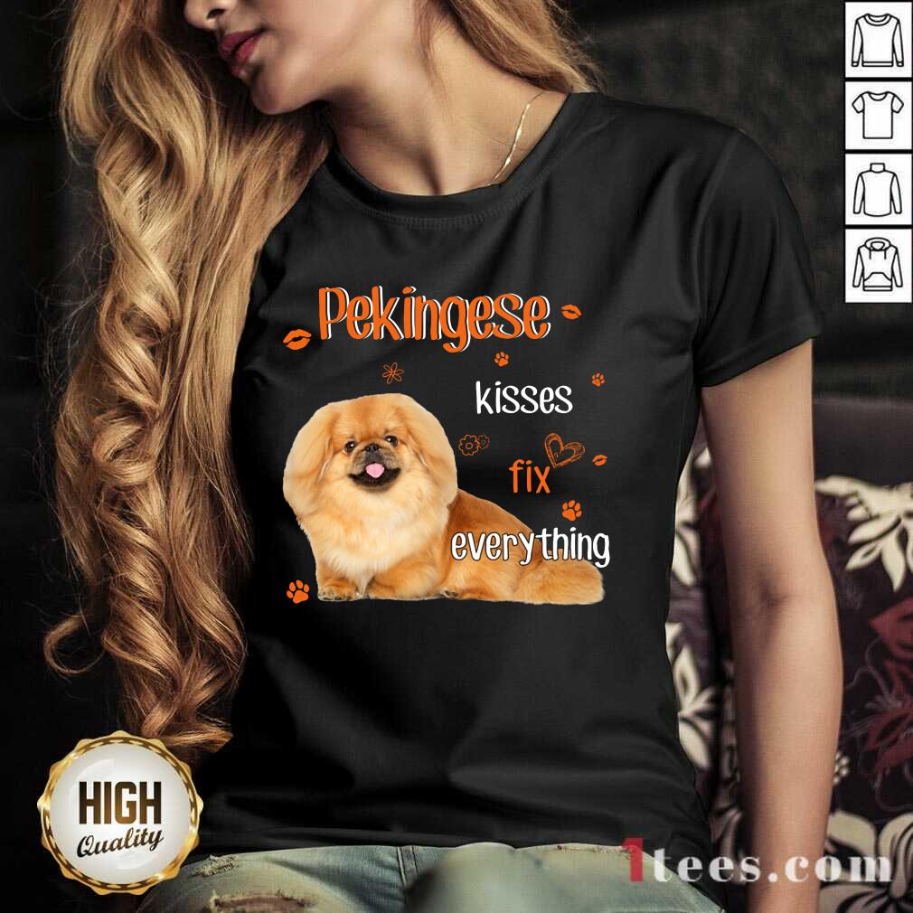 Pekingese Kisses Fix Everything Dog Shirt