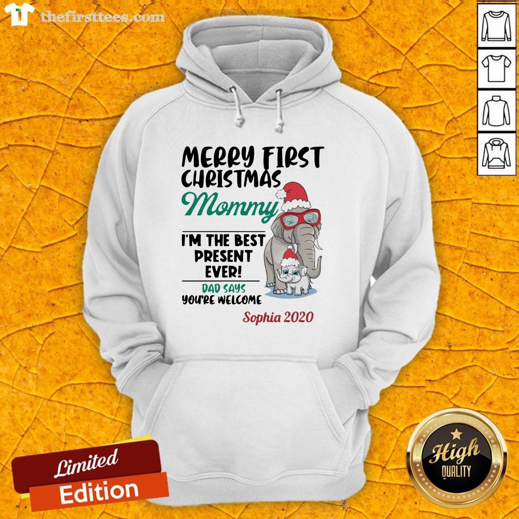 Perfect Elephant Merry First Christmas Mommy Shirt
