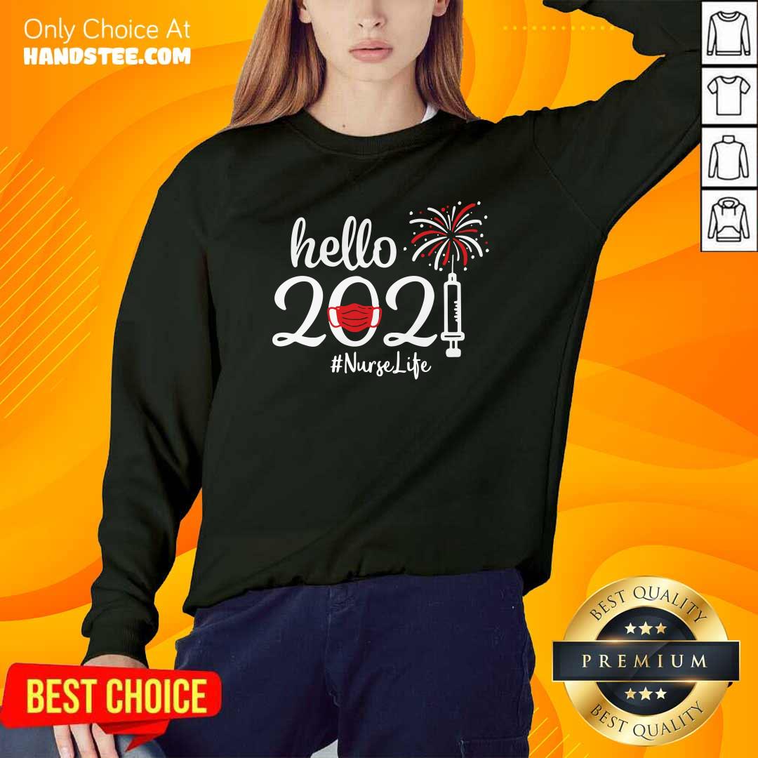 Perfect Hello 2021 Nurse Life Face Mask Christmas Shirt