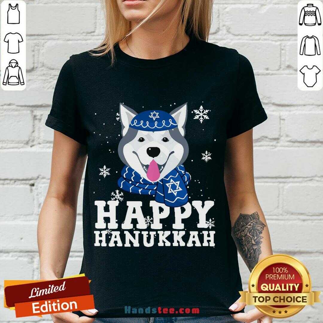 Perfect Merry Christmas Happy Hanukkah Husky Dog Funny Noel Xmas Shirt
