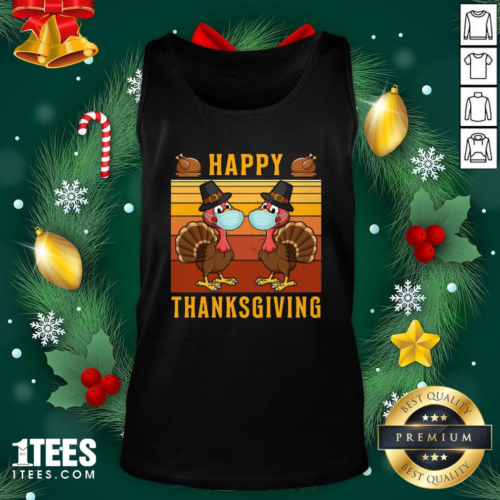 Perfect Thanksgiving 2020 Turkey With Mask Retro Vintage Shirt
