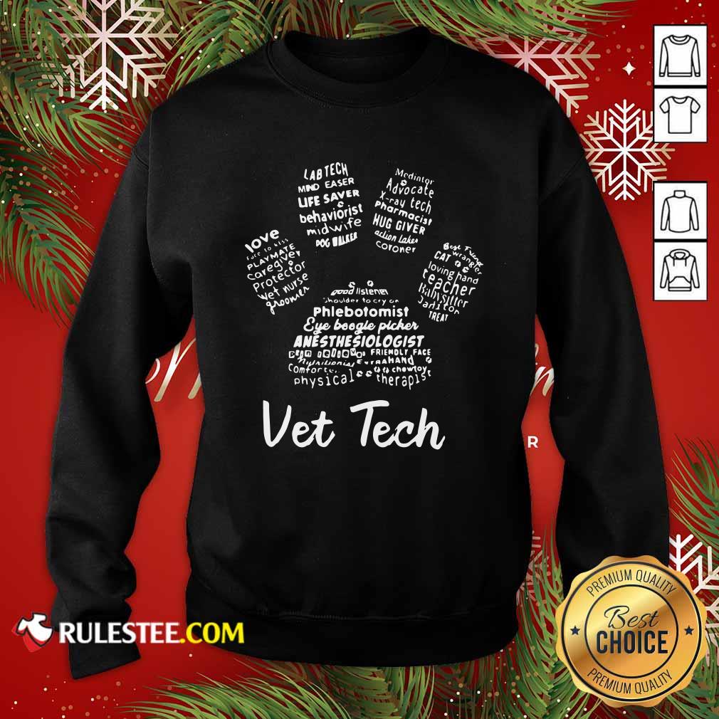 Perfect Vet Tech Paw Print Shirt