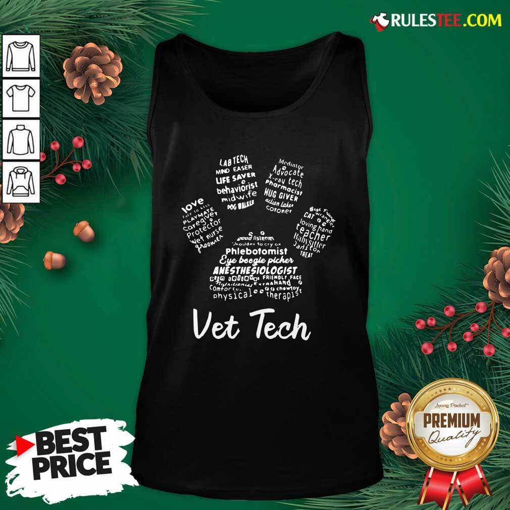 Perfect Vet Tech Paw Print Shirt