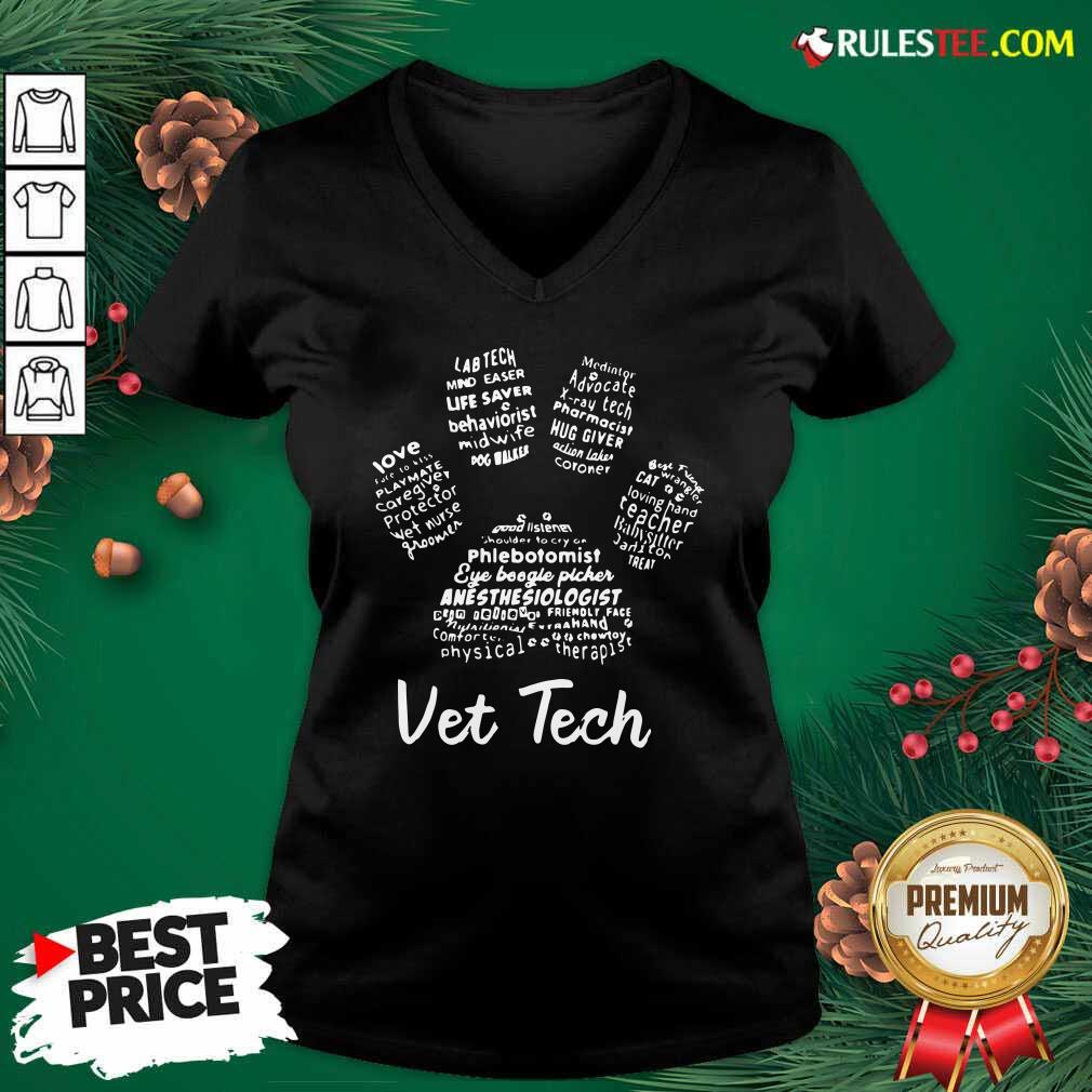 Perfect Vet Tech Paw Print Shirt