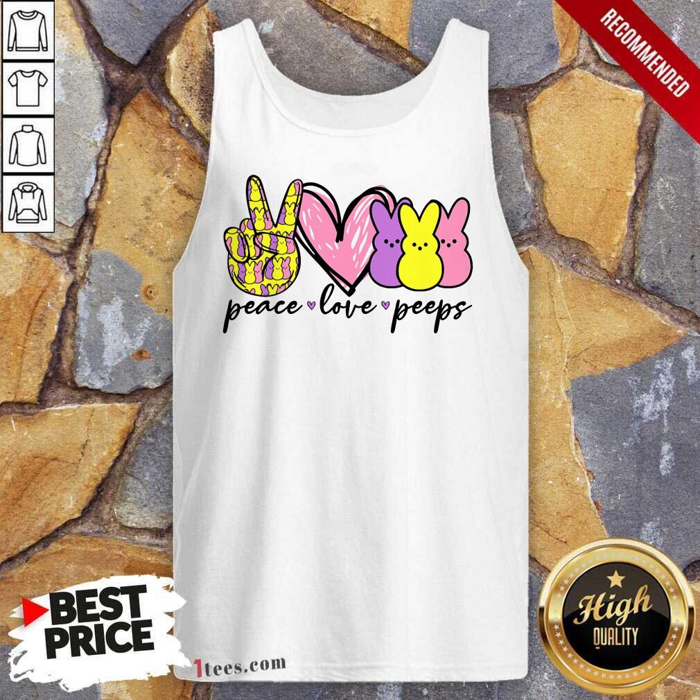 Perfet Peeps Peace Love Bunny Shirt