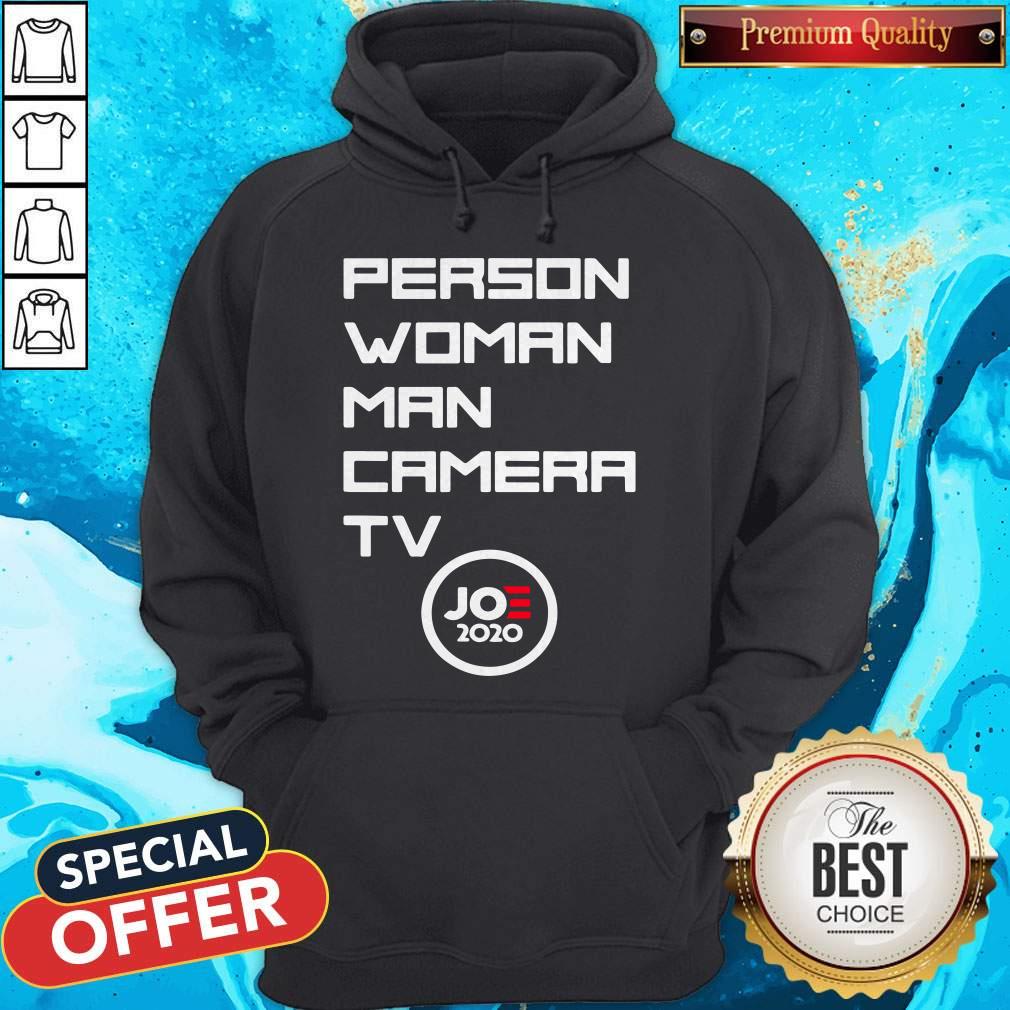 Person Woman Man Camera Tv Trump Funny Joe 2020 Shirt