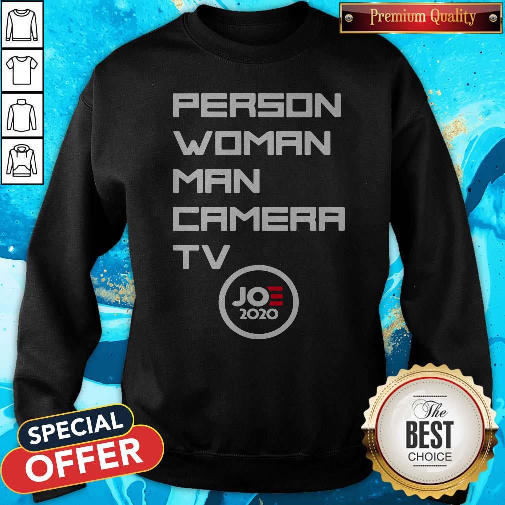 Person Woman Man Camera Tv Trump Funny Joe 2020 Shirt