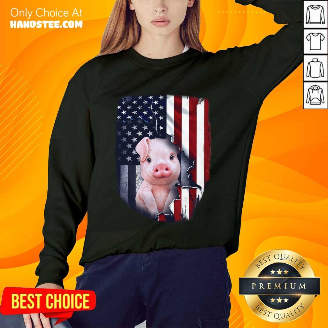 Pig American Flag Shirt
