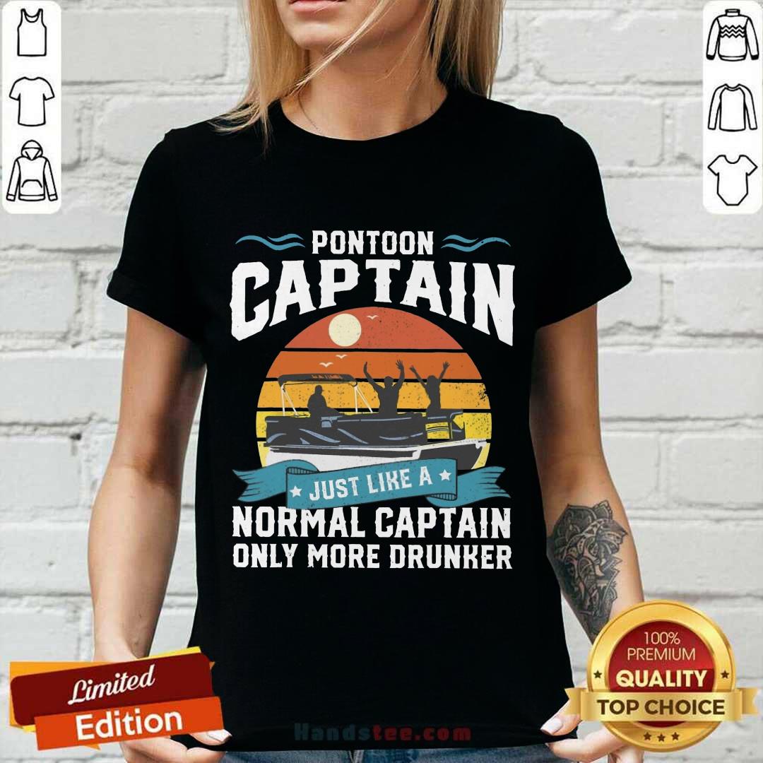 Pontoon Captain Only More Drunker Vintage Shirt