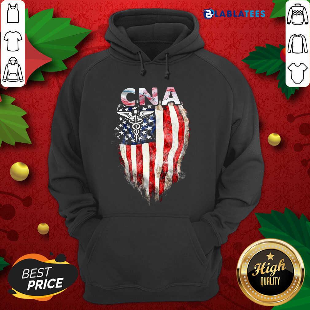 Premium Cna Gift American Flag Shirt