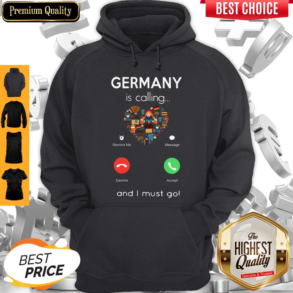 Premium Germany Is Calling Heart And I Must Go Shirt