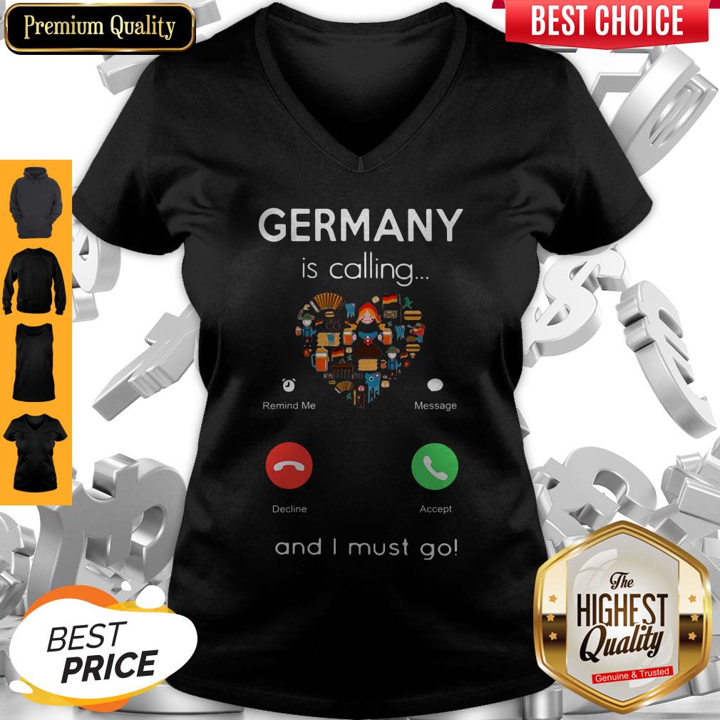Premium Germany Is Calling Heart And I Must Go Shirt