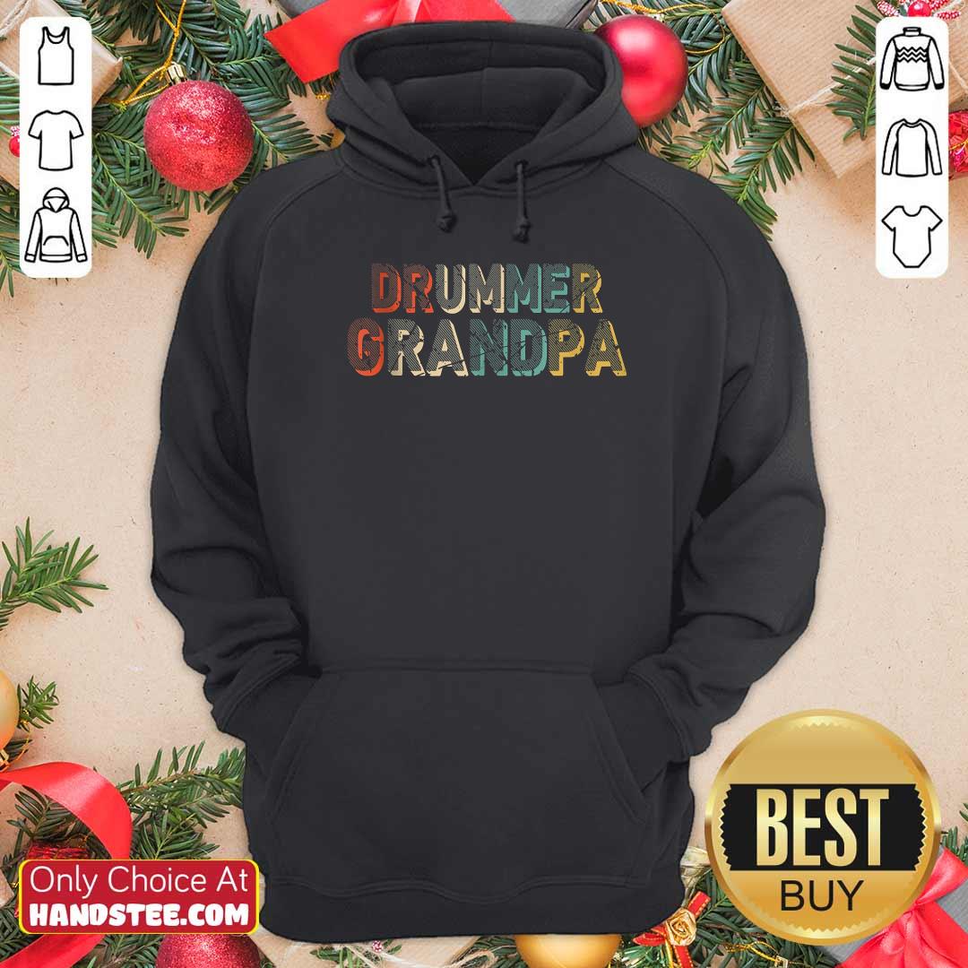 Premium Grandpa Drum Set Drumsticks Vintage Shirt