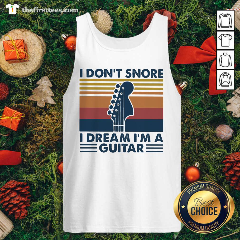Premium I Don’t Snore I Dream I’m A Guitar Vintage Retro Shirt
