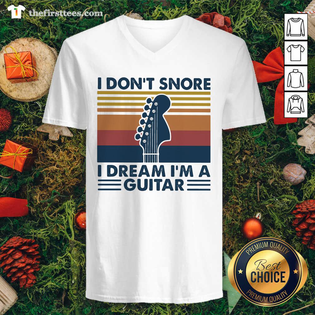 Premium I Don’t Snore I Dream I’m A Guitar Vintage Retro Shirt
