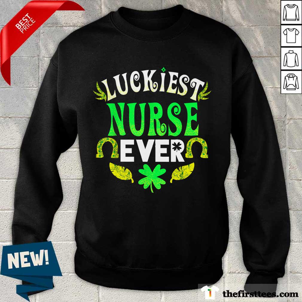 Premium Luckiest Nurse Ever St Patricks Day Nurse Shirt