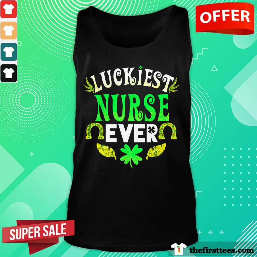 Premium Luckiest Nurse Ever St Patricks Day Nurse Shirt