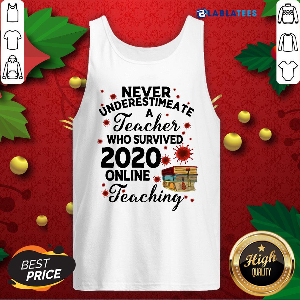 Premium Never Underestimate A Teacher Who Survived 2020 Online Teaching Shirt