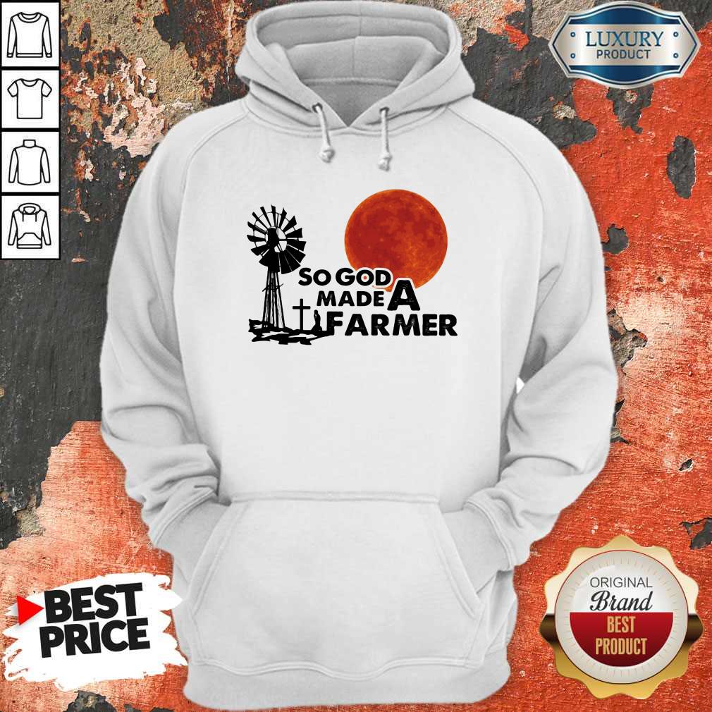 Premium So God Made A Farmer Sunset Shirt