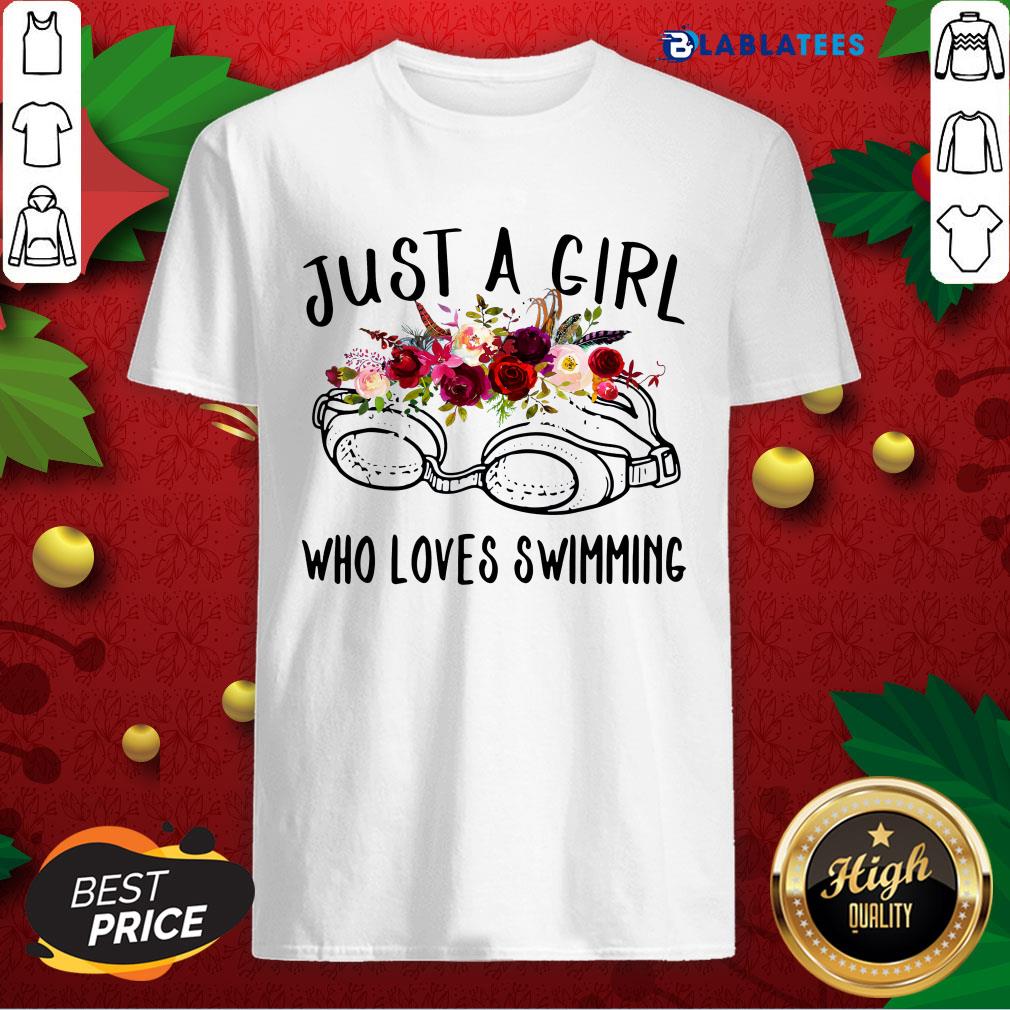 Premium Swimmer Just A Girl Who Loves Swimming Shirt