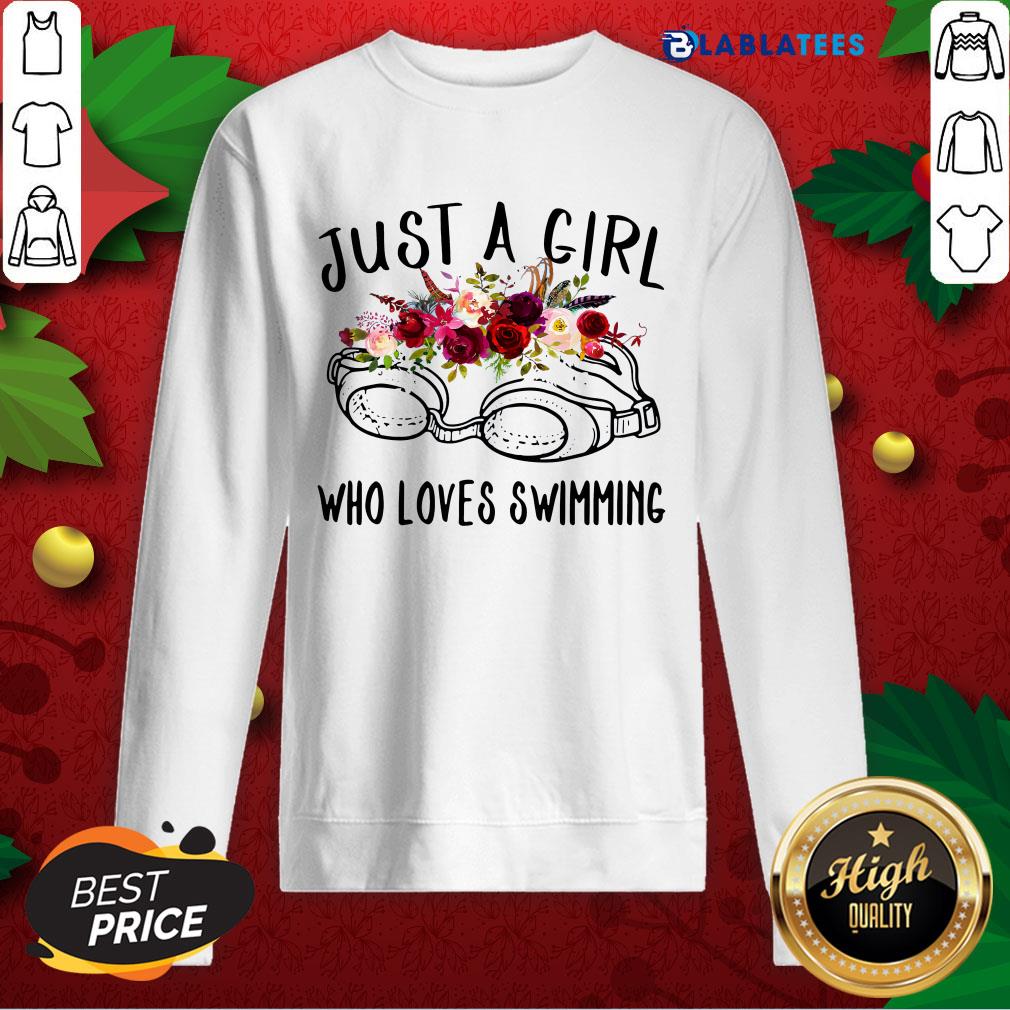 Premium Swimmer Just A Girl Who Loves Swimming Shirt