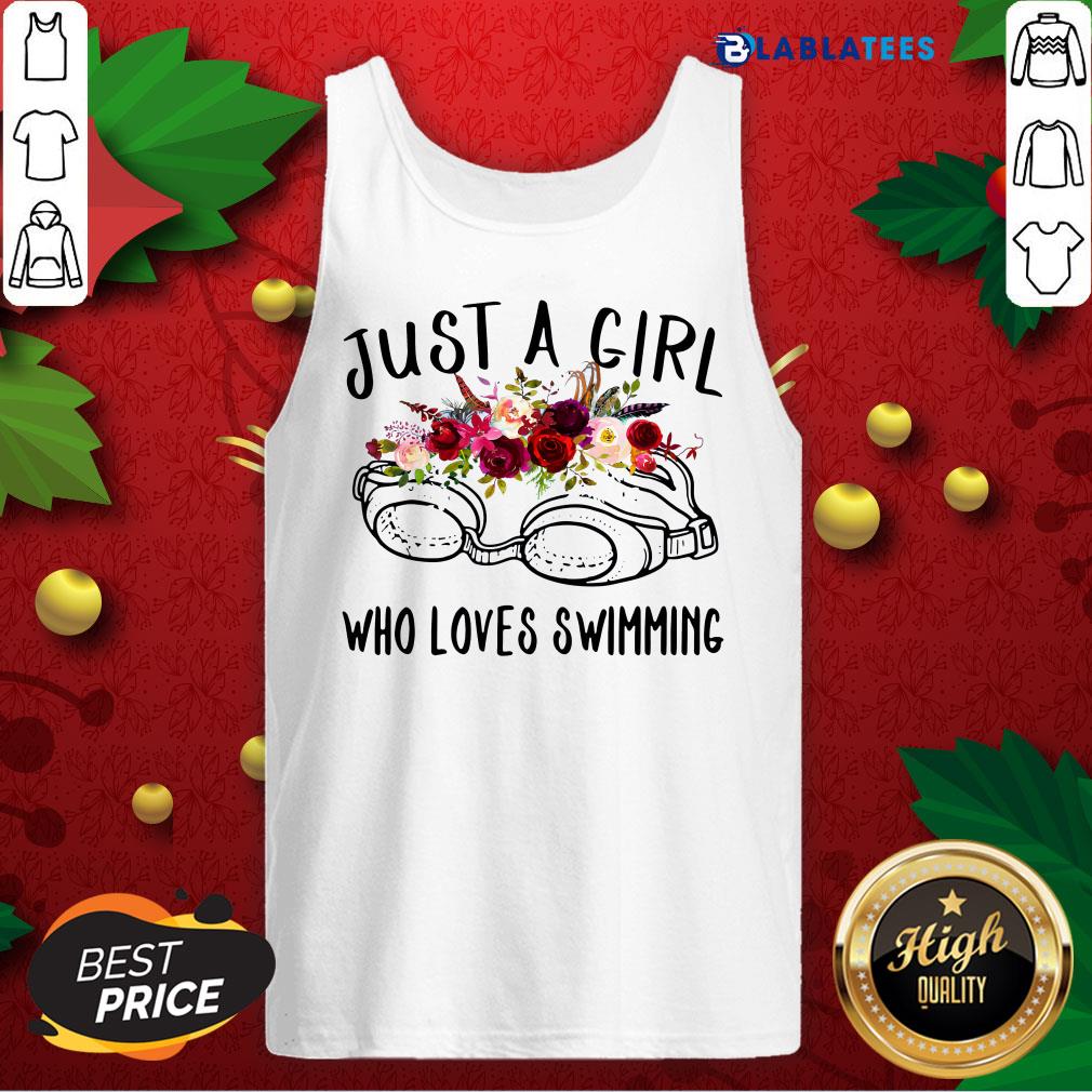 Premium Swimmer Just A Girl Who Loves Swimming Shirt