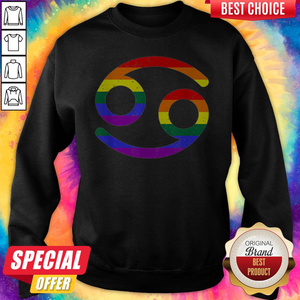 Premiun Cancer LGBT Pride Outfit Rainbow Shirt