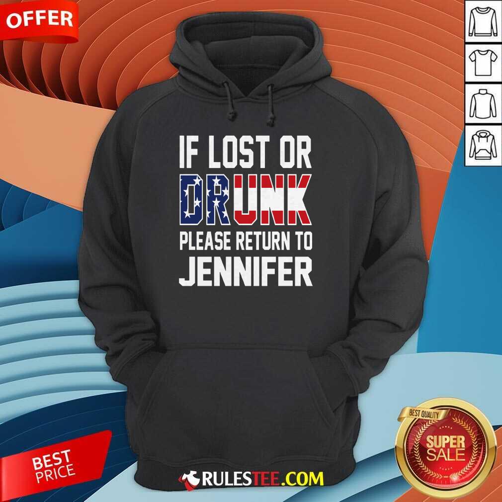 Pretty American Flag If Lost Or Drunk Please Return To Jennifer Shirt