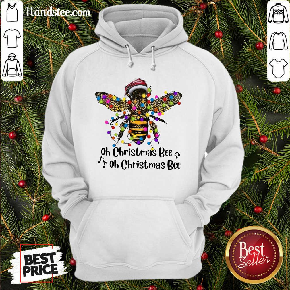 Pretty Bee Santa Oh Christmas Bee Oh Christmas Bee Light Shirt